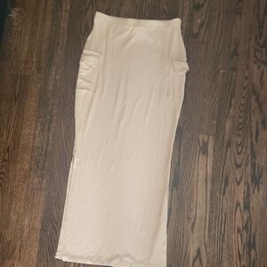 Rainbow Cream Maxi Skirt